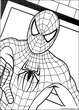 lamina para imprimir y colorear Spiderman - Hombre Ara&ntilde;a